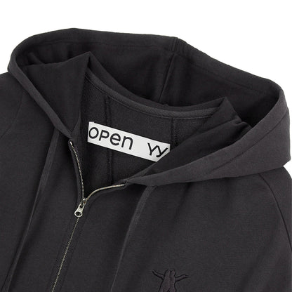 OPEN YY SLANT ZIP HOODIE