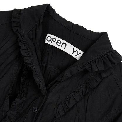 OPEN YY SLIT CRINKLED JACKET