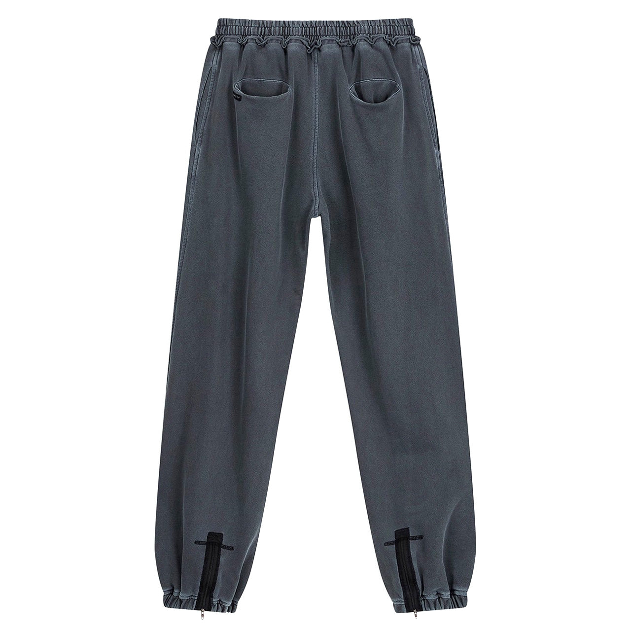 OPEN YY CURVED ZIP SWEAT PANTS