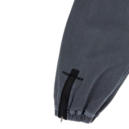OPEN YY CURVED ZIP SWEAT PANTS