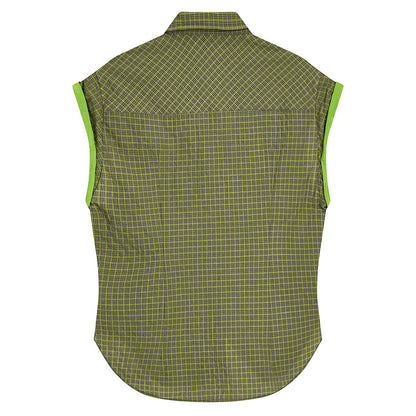 OPEN YY COLOR BLOCK WIRE SHIRT