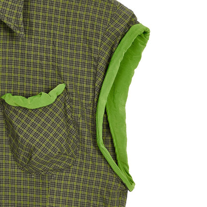 OPEN YY COLOR BLOCK WIRE SHIRT