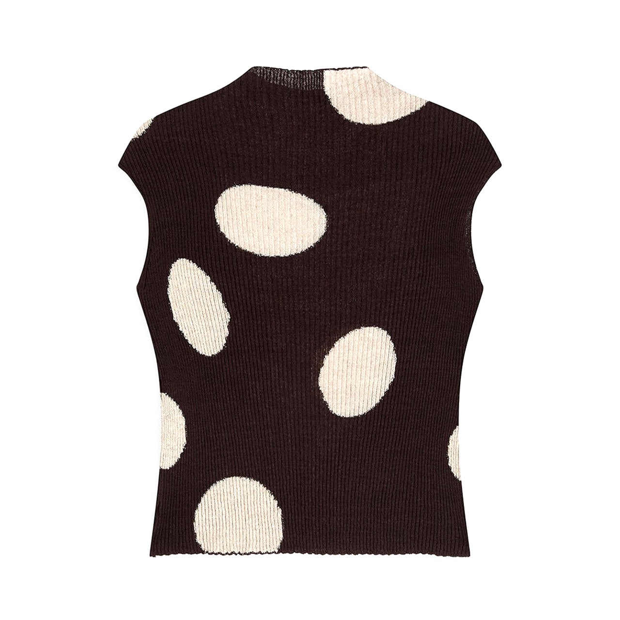 OPEN YY RIBBED DOT TOP