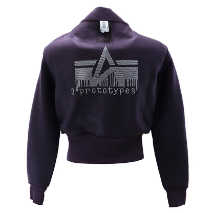 PROTOTYPES FLEECE BCKD JERSEY PLUM INSIDE OUT FLEECE - ZIP UP