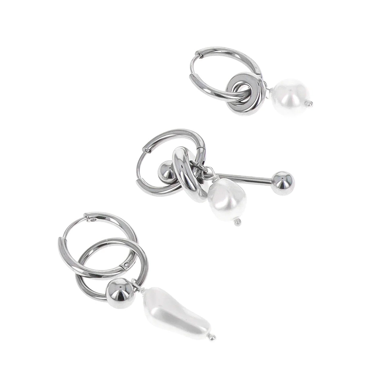 JUSTINE CLENQUET PALMER EARRINGS SET