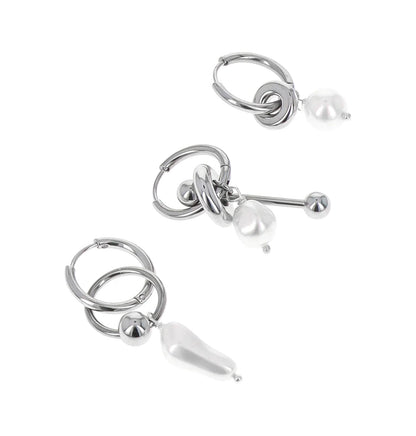 JUSTINE CLENQUET PALMER EARRINGS SET